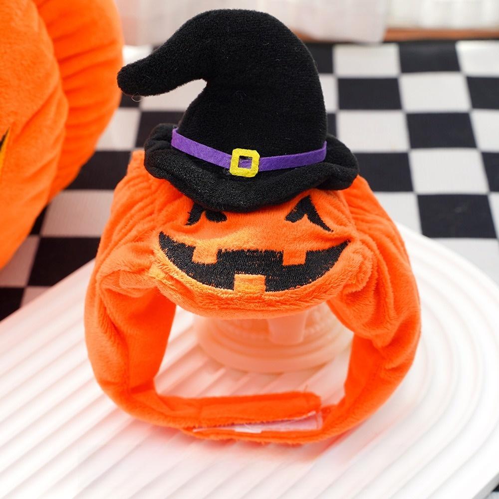 Pumpkin Pet Halloween Hat Cozy Cat Headgear Gift Dogs Hat  Costume