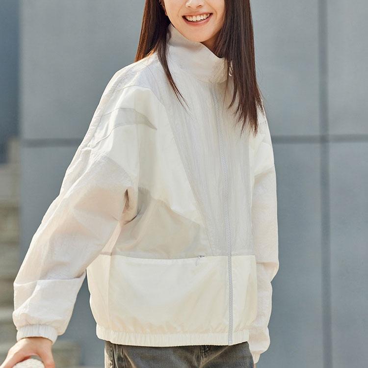 ANTA Life Collection Jackets Women's Sand Grain Gray Stand Collar Moderate Other 162238609-5