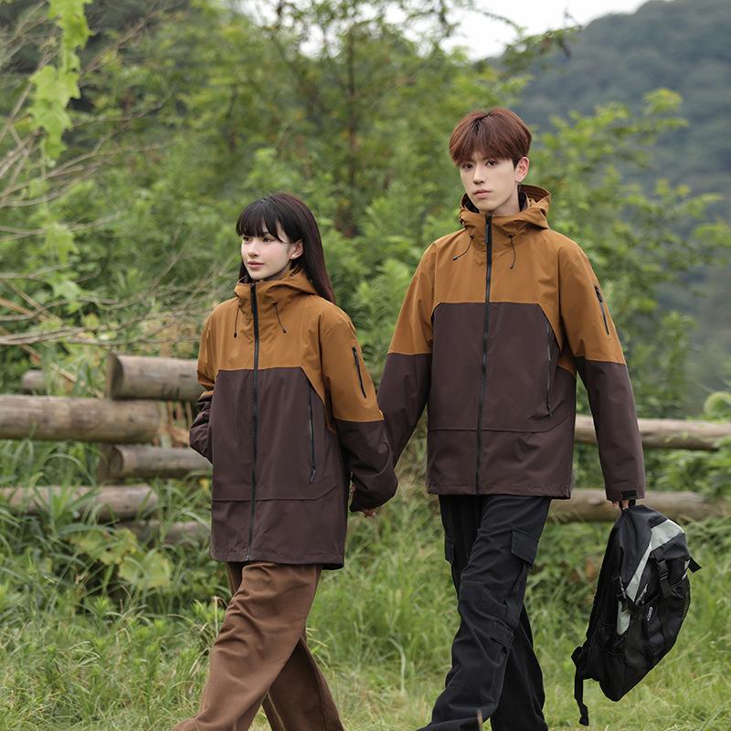 

Новая уличная куртка высокого класса для мужчин и женщин, комплект из двух частей, трехслойная ветрозащитная, водонепроницаемая, дышащая, съемная куртка для альпинизма 5XL