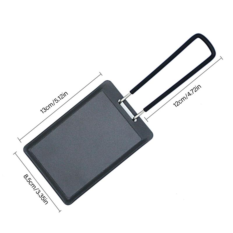 Small Grill Pans Barbecue Griddle Frying Pans Outdoor Picnic Grill Plate Rectangle Small Baking Pans Cooking Utensils