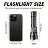 LED Flashlight USB Rechargeable Torch High Power Strong Light Flashlight Long Range Tactical Zoom Lamp Outdoor Camping Lantern