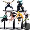 Demon Slayer Anime Battle Mode Figure Stove Door Charcoal Master Apricot Shoulang My Wife Shanyi Handheld PVC Model Toy Ornament