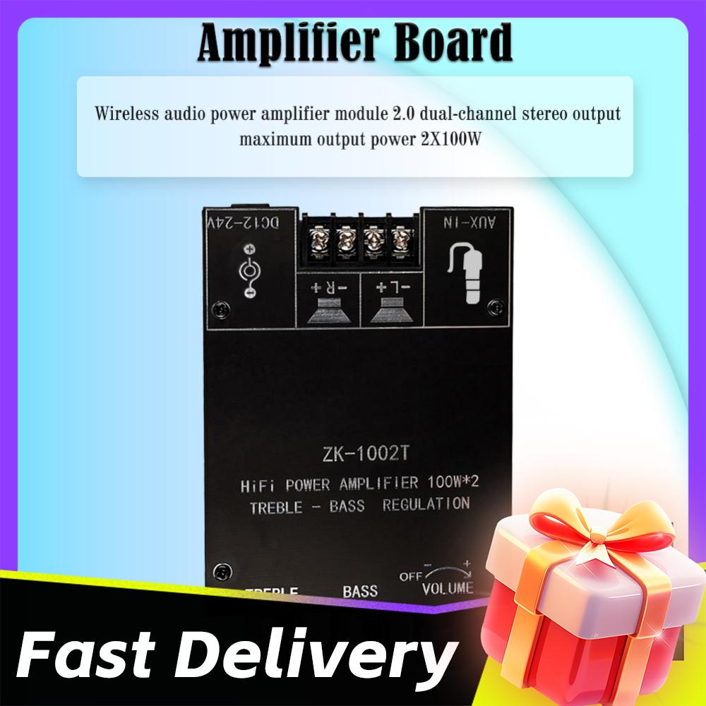 ZK-1002T Bluetooth HIFI 2.0 Channel Amplifier Stereo AMP Speaker Boards 100Wx2 Amplifier Board Stereo Subwoofer Speaker Module