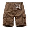 Men's Cargo Shorts Elastic Waist Drawstring Summer Casual Cotton Work Athletic Shorts Lightweight Outdoor Hiking Tactical Shorts