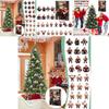 Vánoční odpočítávací slepý box s svalnatou postavou Santy pro dekoraci vánočního stromku a jako dárek