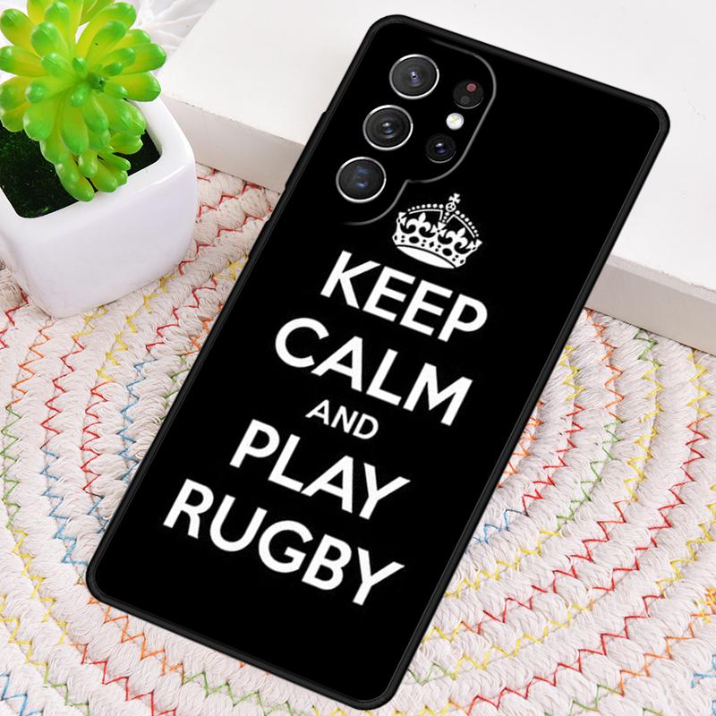 Rugby Football Sport TPU Phone Case For Samsung Galaxy Note 10 Pro S26 S25 S24 S23 S22 Ultra Plus S21 FE S20 Shockproof Cover
