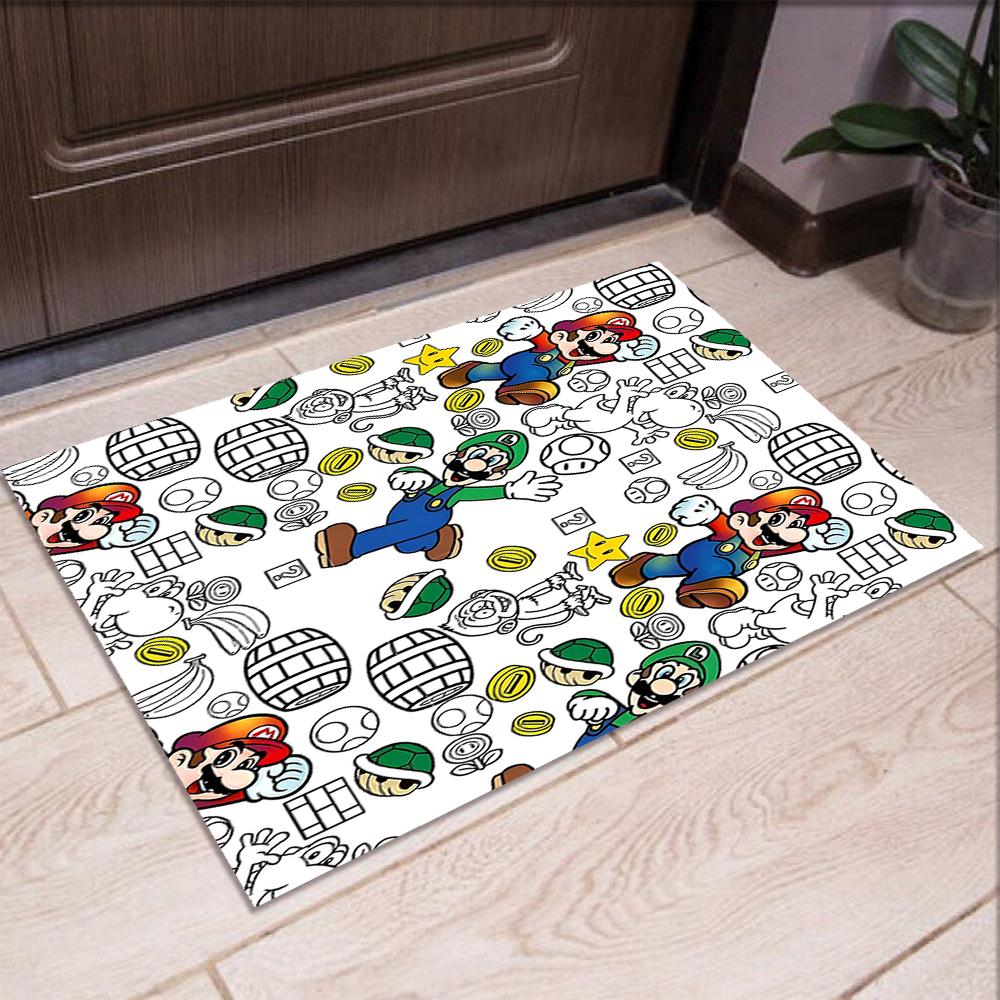 Mario Printed Carpet Rug for Office Chair Living Room Bedroom Kitchen Room Decor Gifts