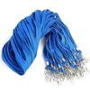 100 Pcs/lot Nylon Safety Lanyards Neck Rope For Card Holder Badge Keychain ID Card  of Black Blue Red Green Landyard
