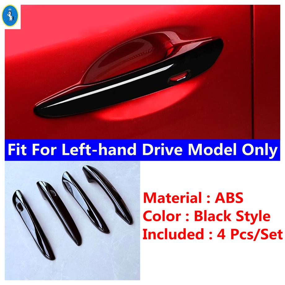 

Outside Car Door Pull Doorknob Handle Bowl Cover Trim Fit For Mazda CX-70 CX-80 CX-90 2025 2026 ABS Exterior Accessories чорний
