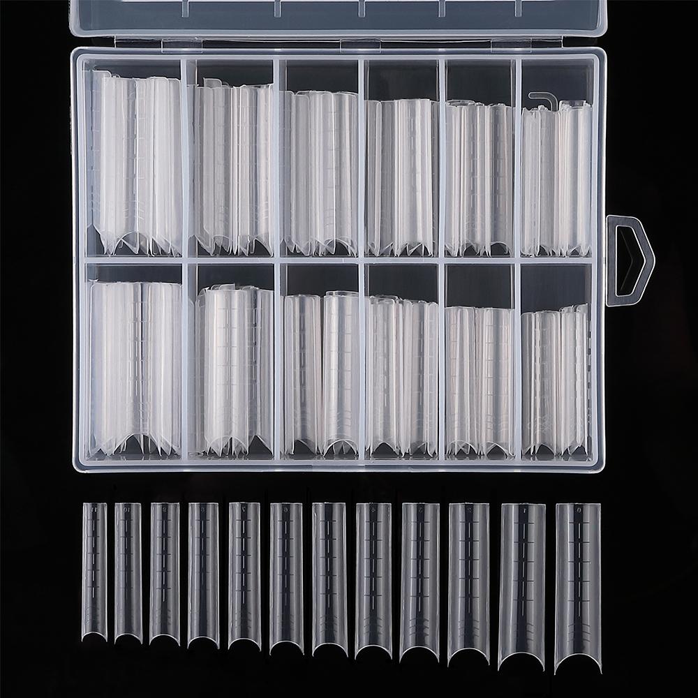 

UV Gel Builder Quick Building Nail Art Nail Dual Forms Forms Mold Tips False Nails Nail Extensions A