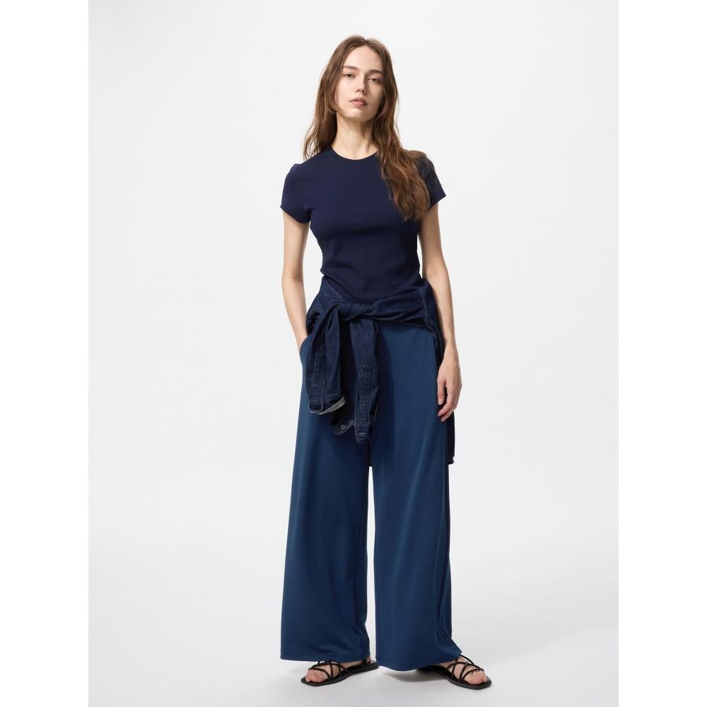 Uniqlo Japan Crepe Jersey Straight Pants