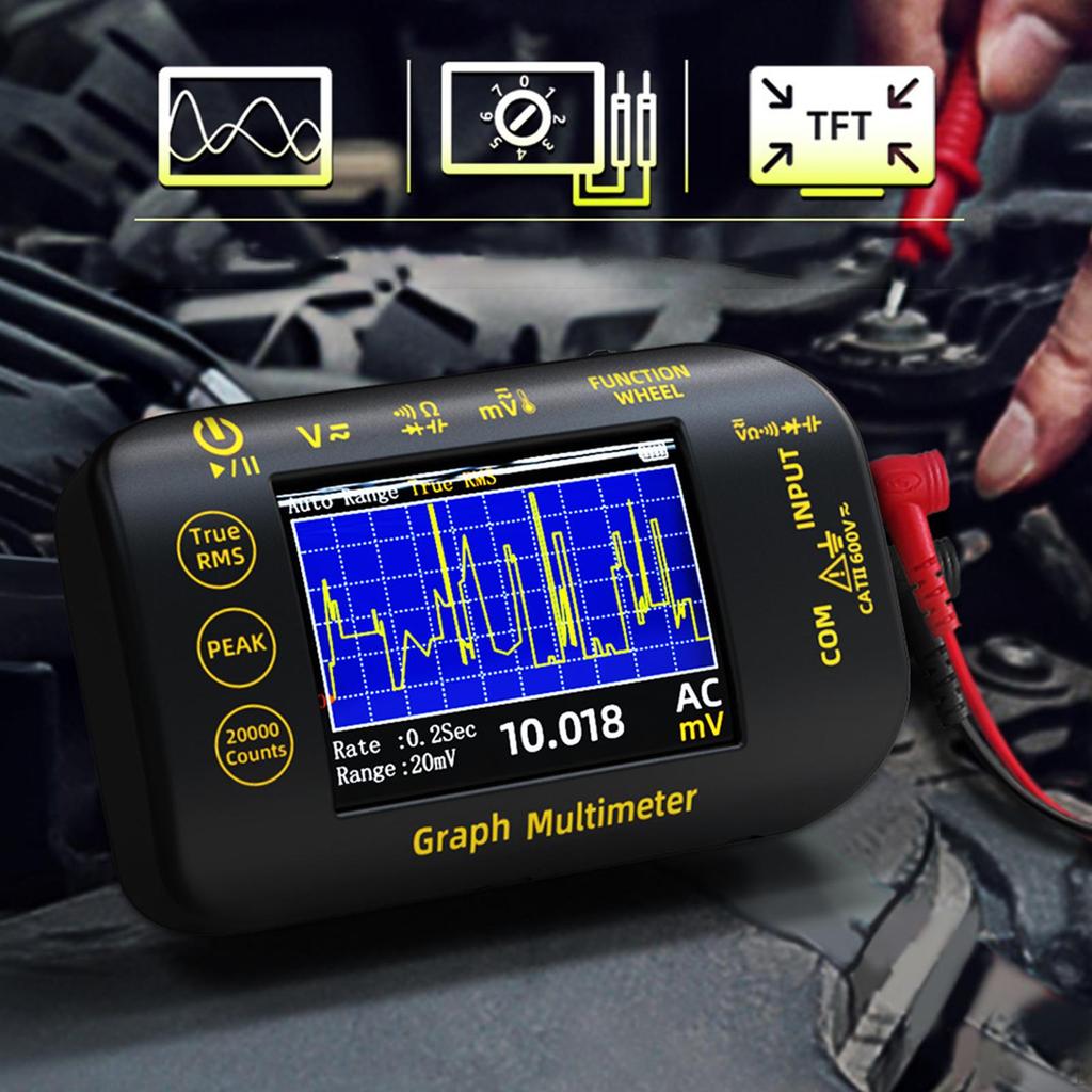 20,000 Digital Multimeter, Handheld Multifunction Ammeter, Tester for Automotive Engineers And