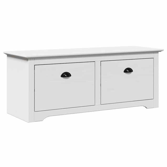 VidaXL Banc de couloir BODO blanc 114x40x45 cm, banc, siège de couloir, banc de rangement, banc d'entrée, meuble de couloir 4016869