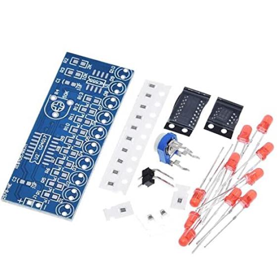 VKLSVAN זורם LED NE555 CD4017 מנורת זרימת מים אור LED ערכת ייצור אלקטרוני DIY חבילה של 5 ערכות, + מודול, ערכה, (נדרש הלחמה)