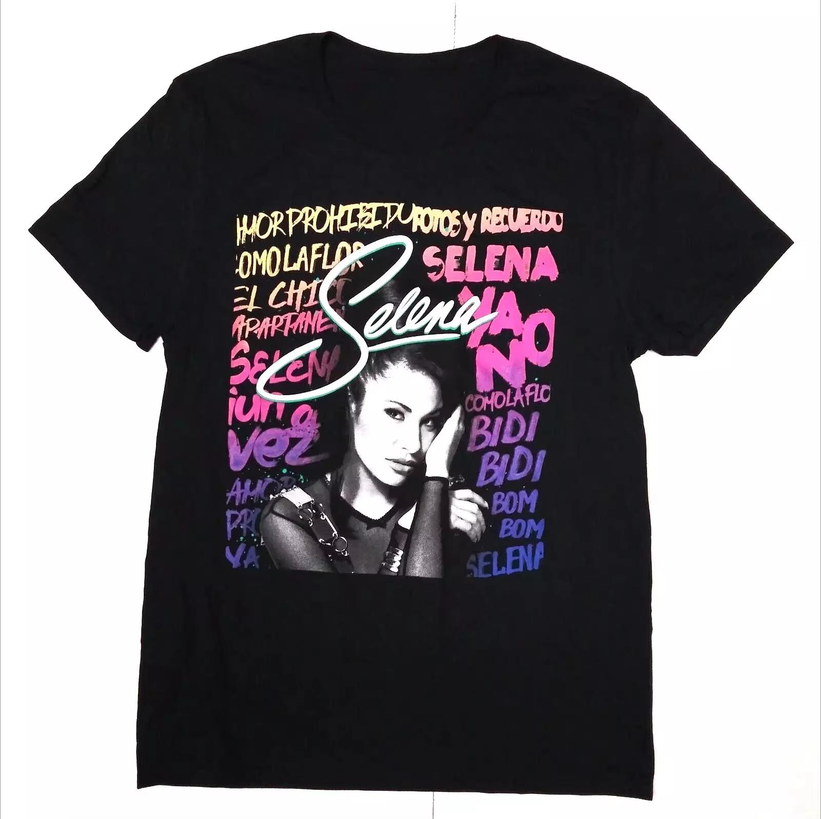 

Summer Vintage 90s Selena Quintanilla T-Shirt Graphic Women Unisex Cotton Short Sleeve T-Shirt Streetwesr Size Large M