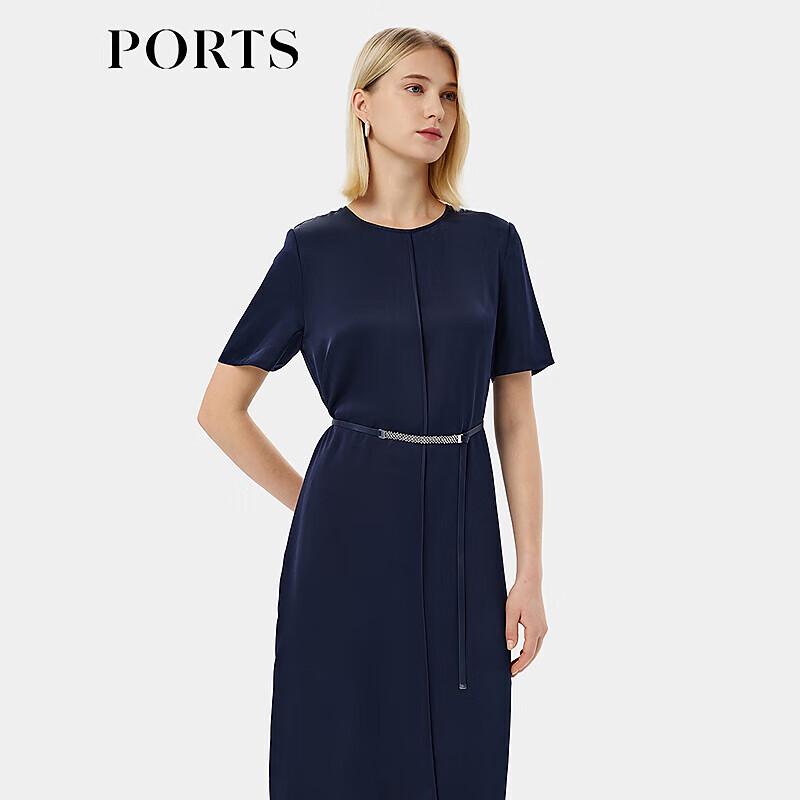 

PORTS Women s 2025 S/S Waist-Cinching Belted Dress M /6