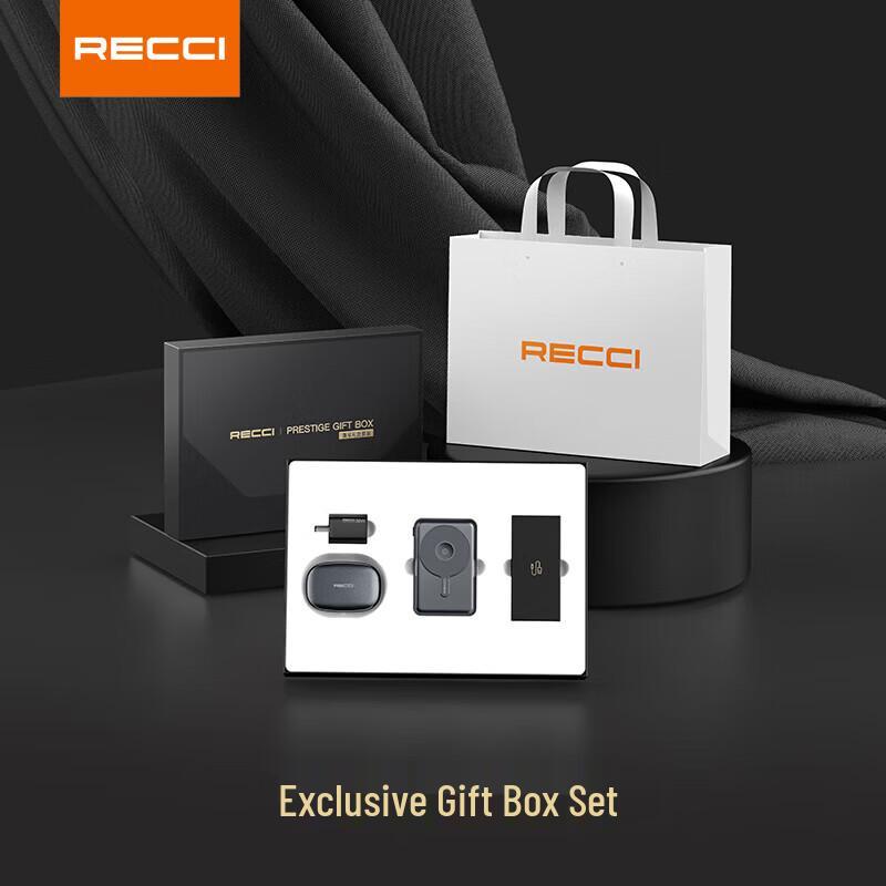 Auriculares Inalámbricos Recci RG17 y Set de Power Bank