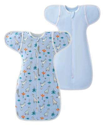 Conjunto de fraldas Swaddle Swaddle disponível para recém-nascidos, algodão [Miaotti], pijama, 2 anos, bebê, (Azul)