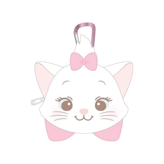 Disney Plush Zipper Mascot Marie with Carabiner