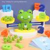 Frosch Waage Mathespiel, STEM Lernspielzeug zum Zählen für Kinder ab 3-5 Jahren, Lustige Zahlenwaage für Addition & Subtraktion