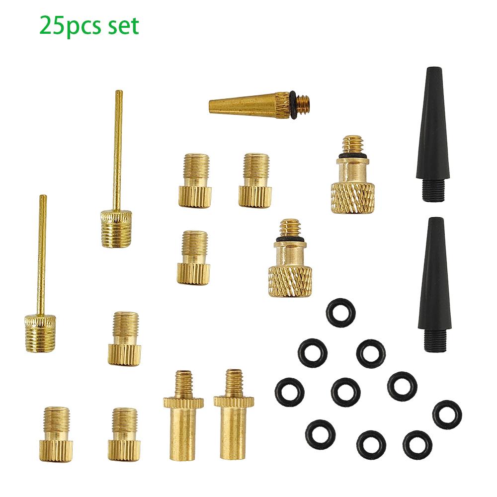 All in 1 Bicycle Valve Accessories SV AV DV Tire Ball Pump up Valve Adapter for Bicycle Balls