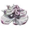 Purple thick-soled inner height-increasing dad shoes  shoes autumn new mesh breathable versatile sneakers