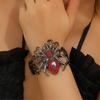 Punk Chic Arachnid Crystal Rhinestones Bracelet Adjustable Wrist Chain For Halloween Outfits Theme Parties And More