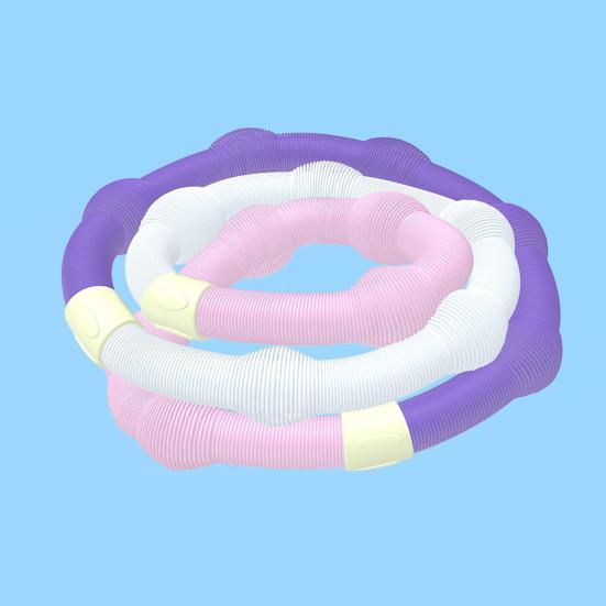 Weighted Soft Spring Hoop Waist-Friendly Foldable Fitness Hoop Portable Home Gym Men Women Adults