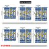 2pcs,2D Plane Printing Curtains Roller Blinds Blue Yellow Floral Stripes Polyester Easy Install (without Rod) Home Decor for