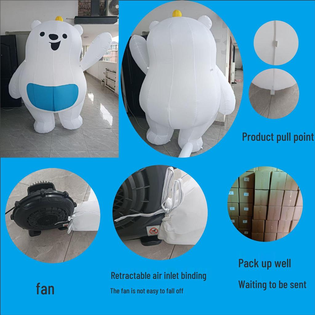 2026 World Cup Giant Cartoon Mascot Inflatable Football Model