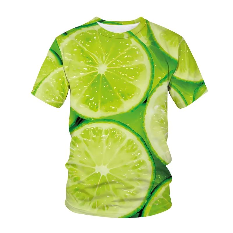 Summer Men T Shirt ClothingT Shirts Kawaii Hip Hop Fruit Style 3D Print Women