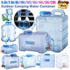 5L-20L Car Water Buckets Food Grade Portable Water  Large-Capacity with Faucet Outdoor Accessories for Hiking Fishing