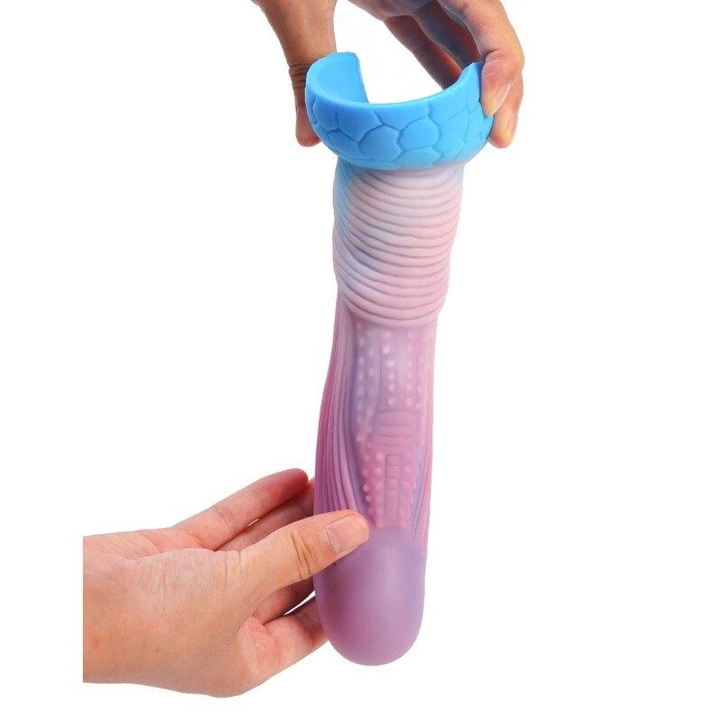 Silicone Anal Plug Soft Dildo Anal Dilator Female Masturbator Adult Sex Toy Big Dick Realistic Penis Strap On Cock