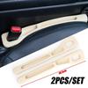 2Pcs Car Seat Gap Filler Organizer PU Waterproof Universal Car Seat Gap Anti-leak Stopper Strip 2Slot Seat Gap Storage Organizer