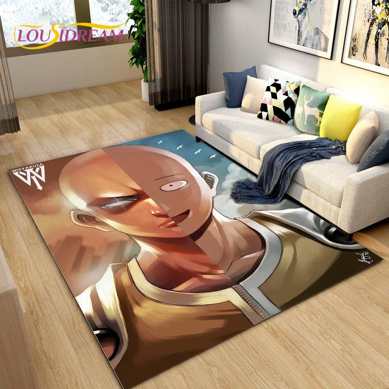 ONE PUNCH MAN, Anime Cartoon Area Rug,Carpets Rug for Living Room Bedroom Sofa Doormat Decoration,Kids Play Non-slip Floor Mat