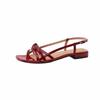 Fashion Summer Gladiator Women Sandals Casual Open Toe Red Patent Leather Shoes Ladies Elegant Flats Sandalias