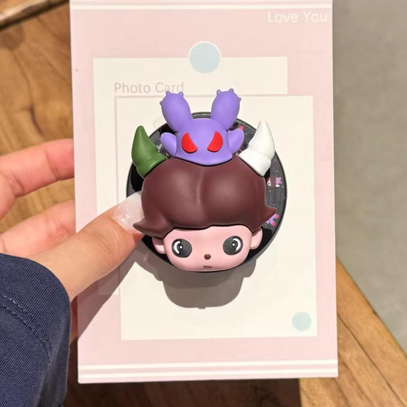 Dimoo Boy Cartoon Silicone MagSafe Magnetic Phone Holder - Retractable, Foldable, Strong Magnetic Grip for Girls