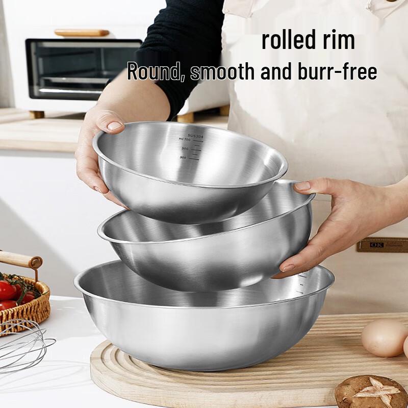 Vangoh Food Grade 304 Stainless Steel Mixing Bowl