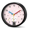 Cute Cartoon Alarm Clock Panda Silent Quartz Loudspeaker Mute Table Desk Clock for Kids Bedroom Nursery Study Room Decor