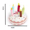 New Birthday Cake Dog Toys Interactive 16cm Sound Making Toys Puppy Teething Bite Resistant Gnaw Toys Pet Supplies