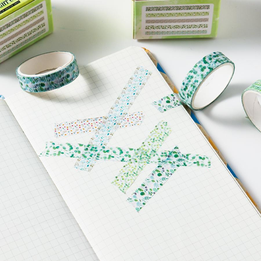 5 adet Sakura Çiçeği Washi Bant Seti Mini Bant Seti Yapışkan Maskeleme Bandı 1cm Dekorasyon Etiketleri Günlük DIY El İşi için