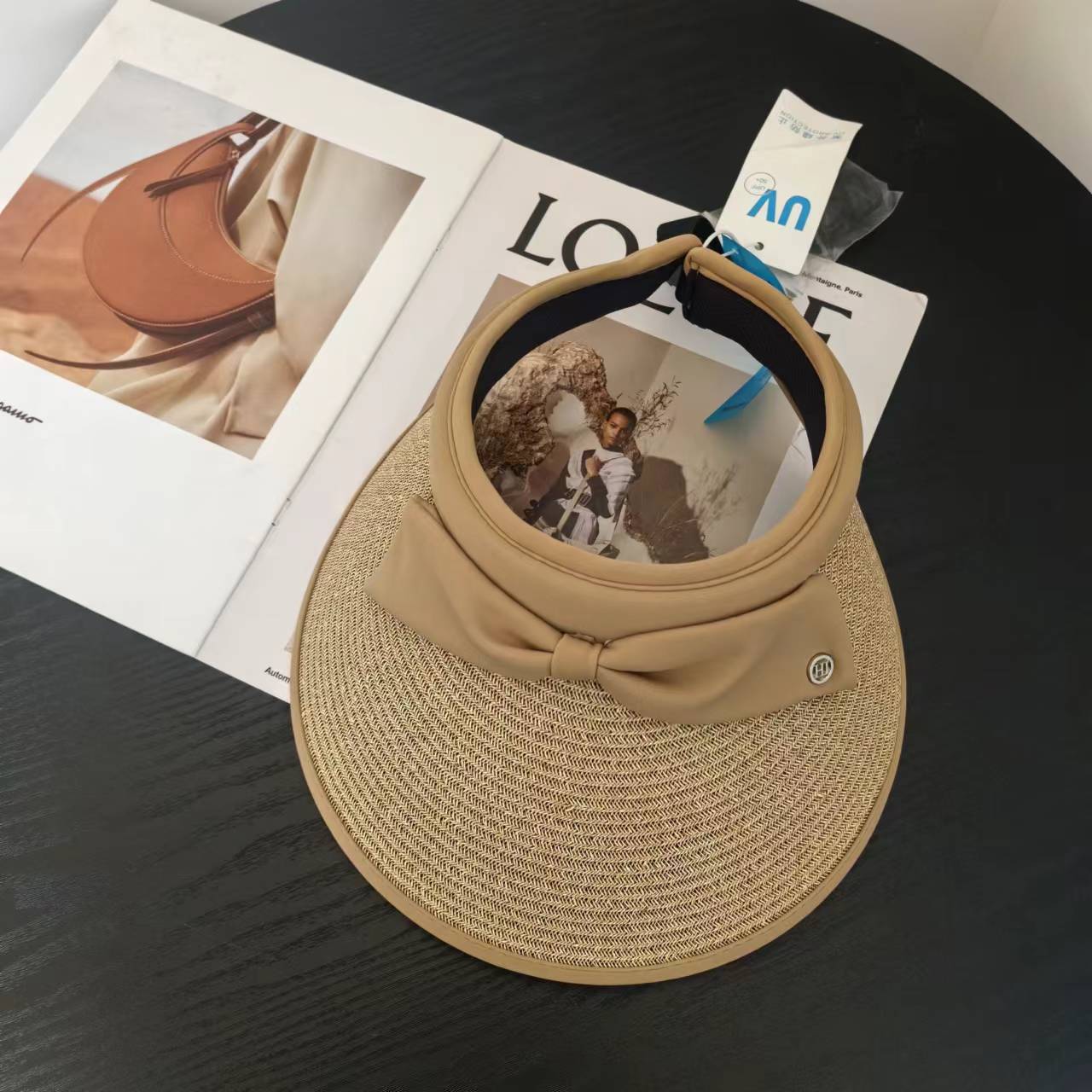 

Летний солнцезащитный крем новый тонкий травяной плетеный виниловый солнцезащитный крем пустой цилиндр новый ледяной шелковый бант замедляющий старение пустой цилиндр M（56-58cm）