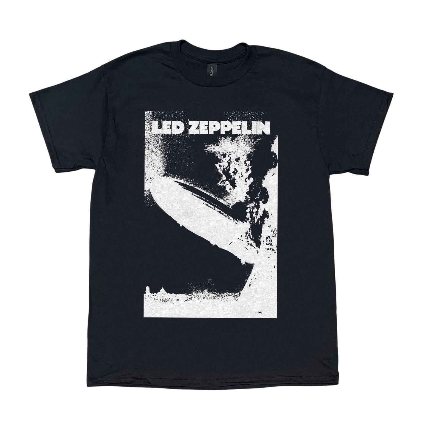 Led Zeppelin Album Rock Band, Heavy Cotton Black Unisex T-shirt, Size S-5XL S
