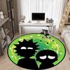 Tappeto Rotondo Ufficio Rick and Morty, Sotto Sedie da Ufficio Camera da Letto Soggiorno Arredamento Casa a0908142