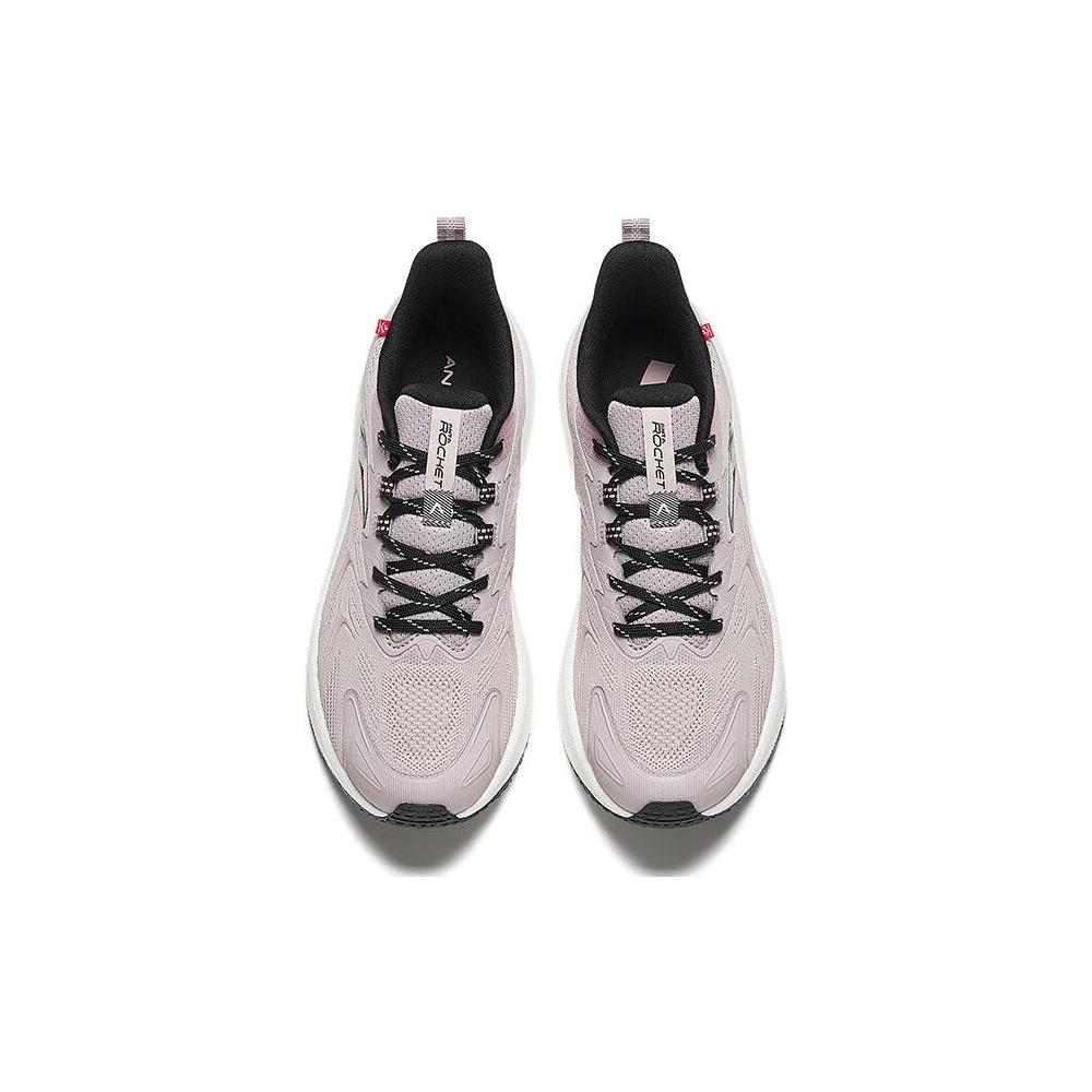 New Anta Rocket 5.0 Cushioned Slip Resistant Low Top Running Shoes Women's Gray Black 122345523-6