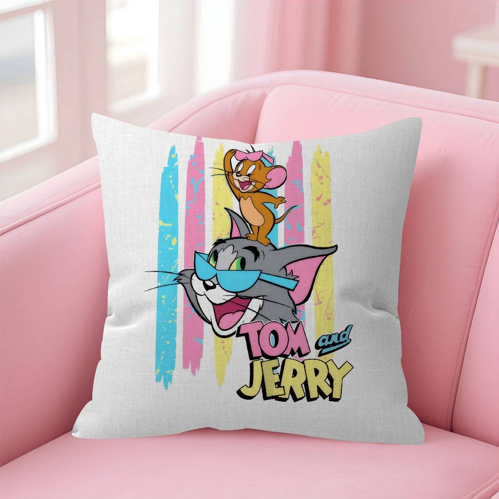 Pillow Anime Pillow Sofa Bed Head Pillow Cover Cushion Cover Fashion Anime Tom Funny Jerrymouse