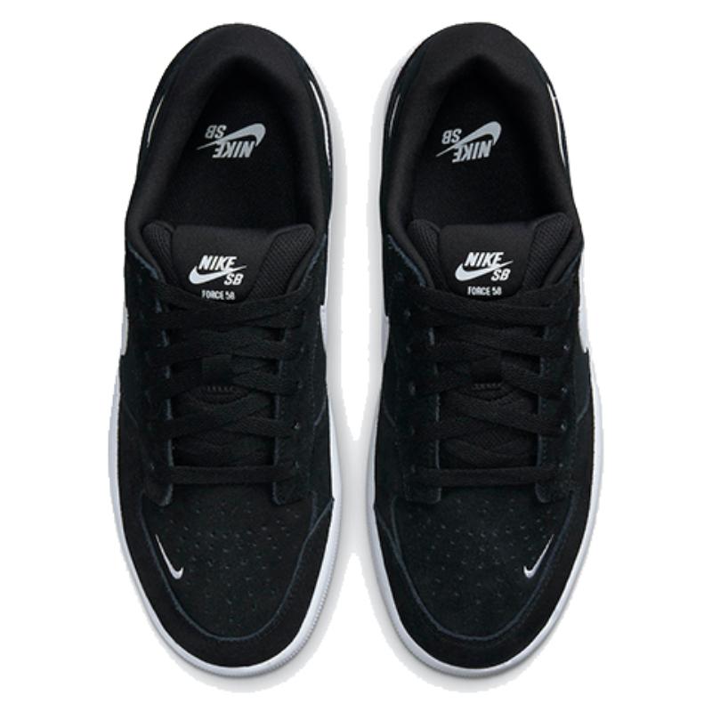Nike Sb Force 58 Black White Skateboard Shoes CZ2959-001