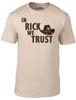 In Rick We Trust Men's T-Shirt - Funny T Shirt Walking Horror Zombie Dead Wolves