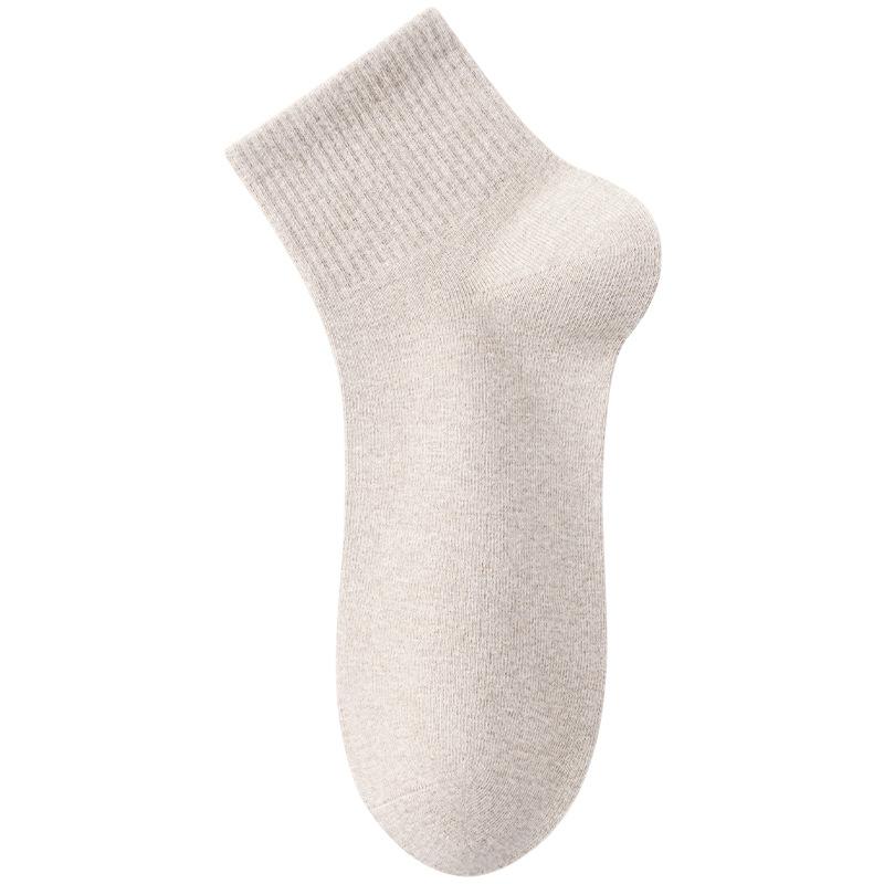 Men's Spring and Summer Thin Embroidered Cotton Deodorizing Sweaty Anti Bacterial Business Tube Socks