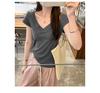 French Slim V-Neck Short-Sleeve White T-Shirt for Women - Summer 2026 New Arrival